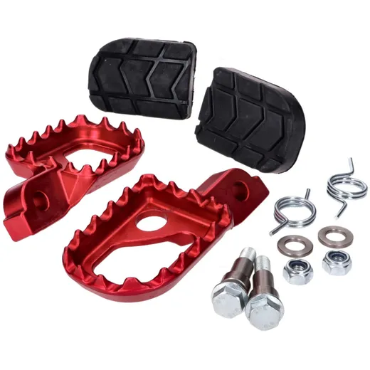Fußrasten Satz CNC rot 16x24x3mm für Beta RR50 Enduro 54099
