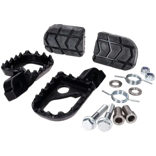 Fußrasten Satz CNC schwarz 16x24x3mm für Beta RR50 Enduro 54101