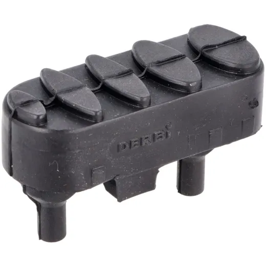 Footrest rubber right 2,1x6,7x4mm black for Derbi Senda 54367