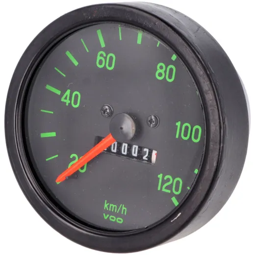 Tachometer 120km/h schwarz/grün für Kreidler, Hercules, Puch, Zündapp 54372