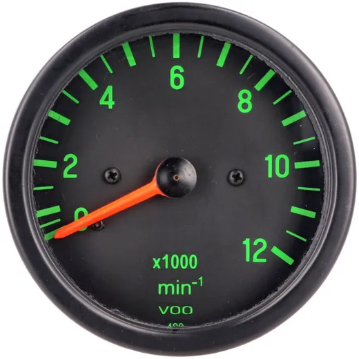 Rev counter 12,000 rpm black/green for Kreidler, Hercules, P_1
