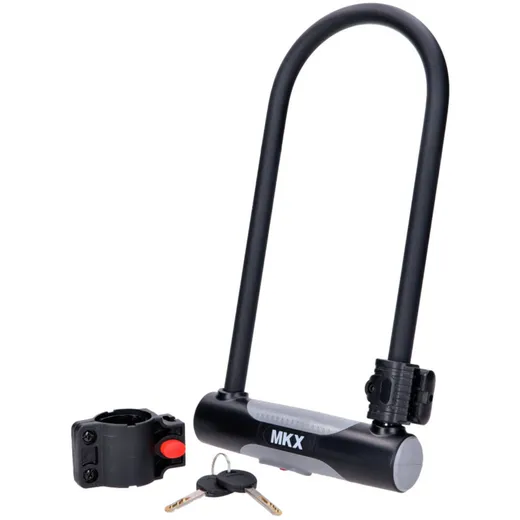 U-lock with 2 keys and lock holder 160x314mm 54411