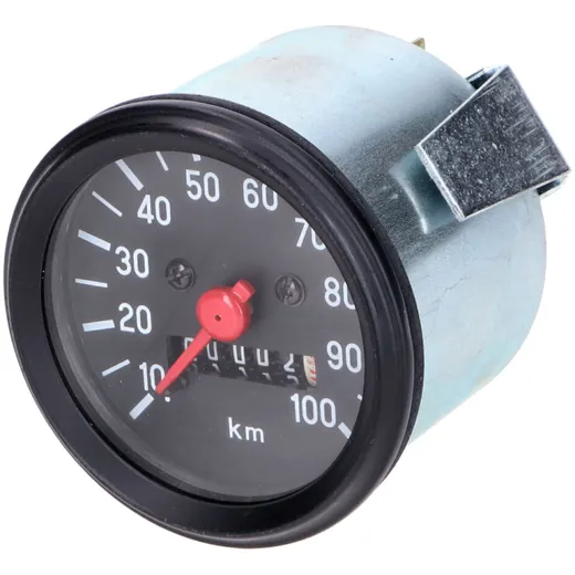 Tachometer D=60mm 100 km/h schwarz für Puch Monza 54714 Tachometer D=60mm 100 km/h schwarz für Puch Monza 54714
