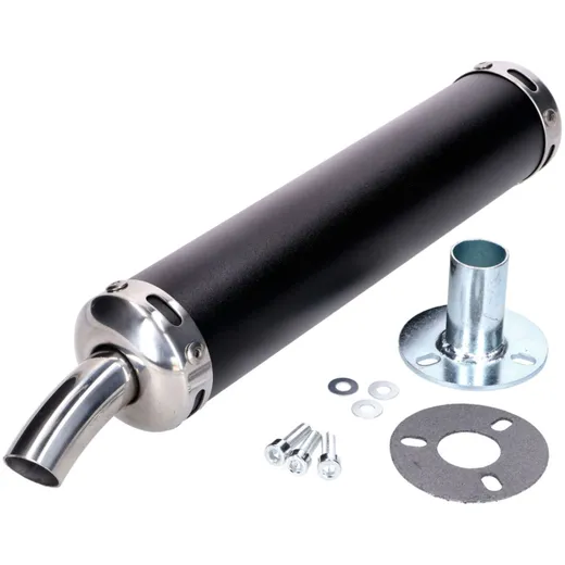 Endschalldämpfer Motegra schwarz inkl. Dichtung für Simson S50, S51, S70 54770