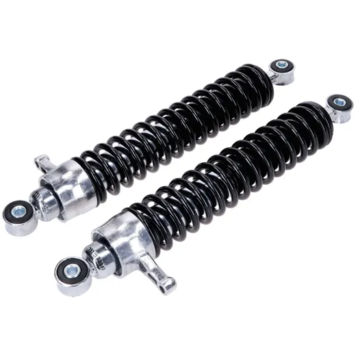 Shock absorber set 360mm adjustable black/silver for Simson S51, S70, S53, 54853