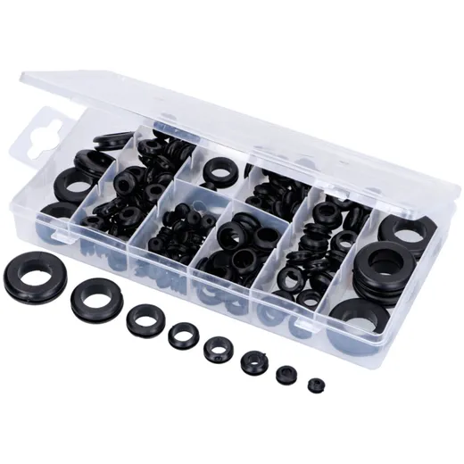 Rubber grommet assortment 180 pieces 54971