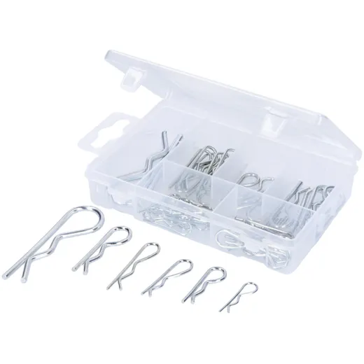 Federsplinte-Sortiment 1,2 - 3,0 mm 48-teilig 54974 Federsplinte-Sortiment 1,2 - 3,0 mm 48-teilig 54974