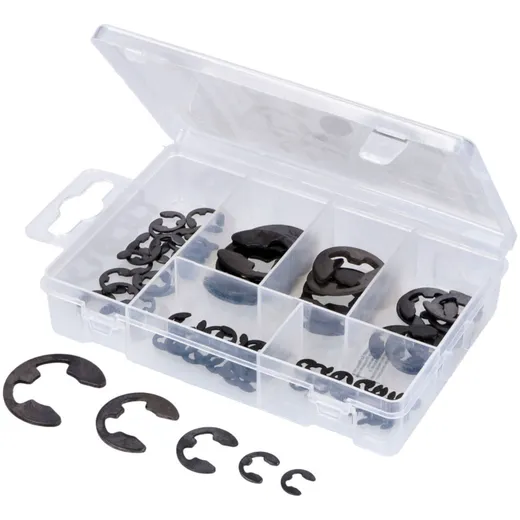 Shaft retaining rings assortment box 3-15mm 94 pieces 54992 Shaft retaining rings assortment box 3-15mm 94 pieces 54992
