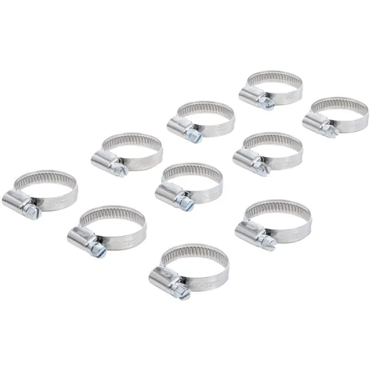 Stainless steel hose clamp set 22-32mm 10-piece 55027 Stainless steel hose clamp set 22-32mm 10-piece 55027