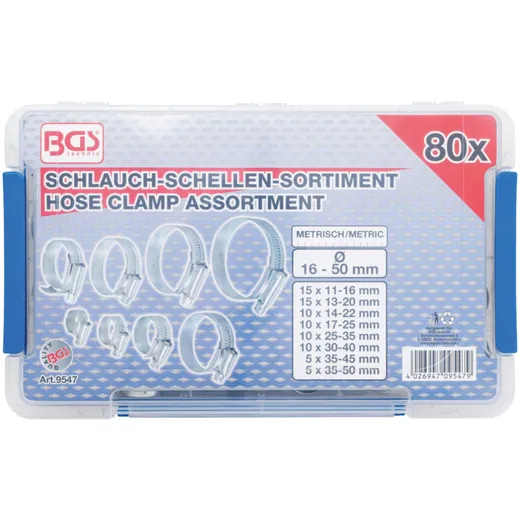 Schlauchschellen Sortimentskasten 80-teilig 55132_1