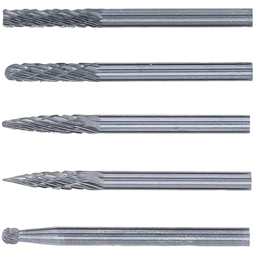 Frässtifte HSS Set 3mm 5-teilig für Rotationswerkzeug 55518_2
