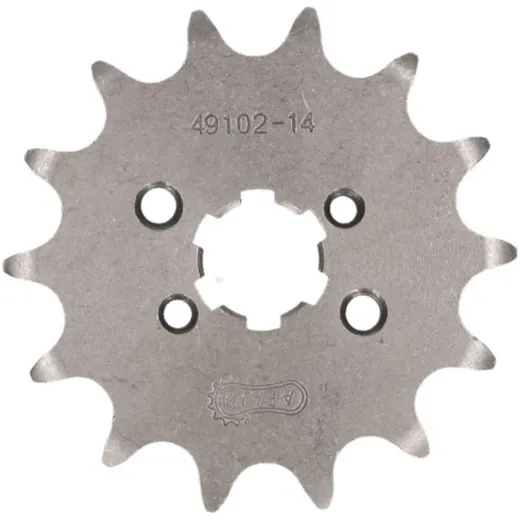 front sprocket AFAM 14 teeth 420 for Piaggio / Derbi D50B0, EBE, EBS AF49102-14
