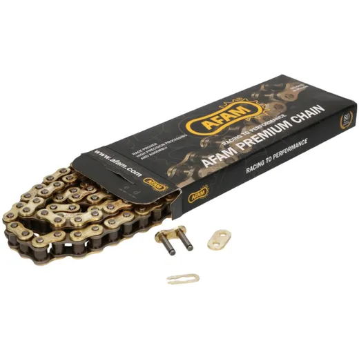 Kette AFAM verstärkt gold - 428 R1-G x 74 AFA428R1-G-74 Kette AFAM verstärkt gold - 428 R1-G x 74 AFA428R1-G-74