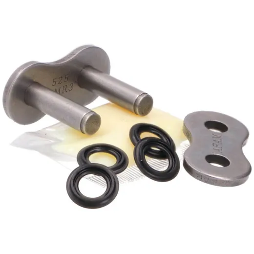 chain master link joint rivet-style AFAM XS-Ring reinforced black - A525 XMR3 AFMRA525XMR3