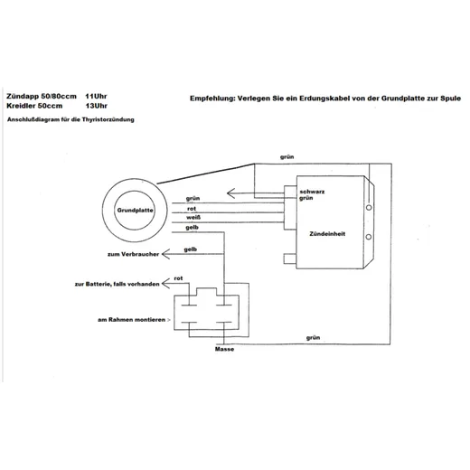 Lichtmaschine / Zündung Umrüstkit 12V für Kreidler Florett R_1