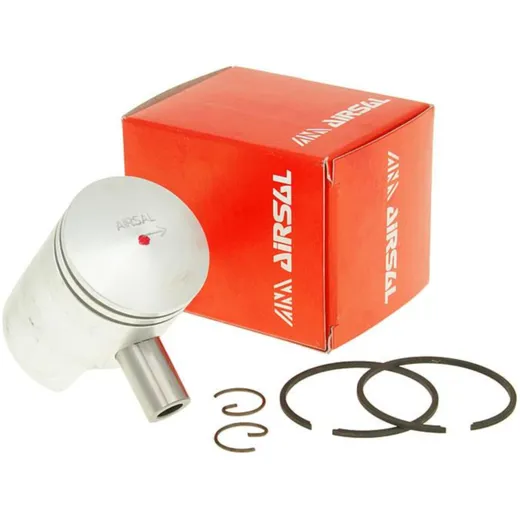 piston kit Airsal T6-Racing 48.8cc 38mm for Puch Automatic, X30 with short cooling fins AS-ET24803