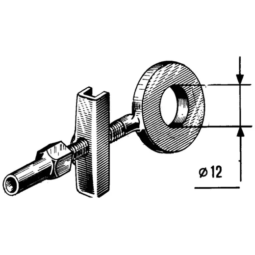 Kettenspanner Buzzetti universal 12x7x47mm für Mofa, Moped B_1