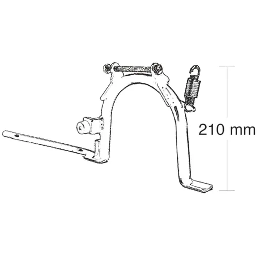 main stand Buzzetti for Aprilia Scarabeo 50-100cc, Piaggio L_1