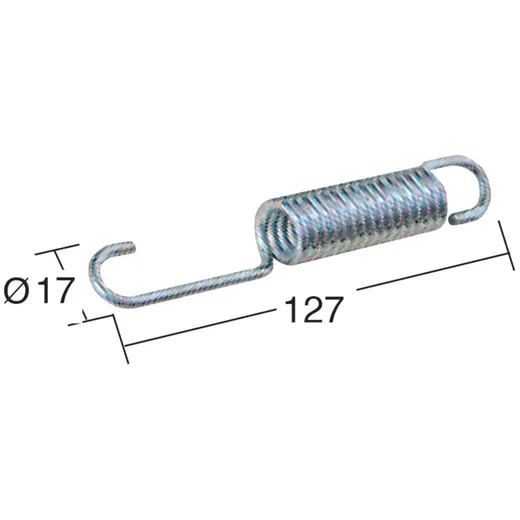 main stand spring Buzzetti 127mm for Aprilia Leonardo, Scara_1