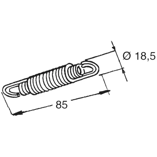 main / center stand spring Buzzetti 87mm BZA30312_1