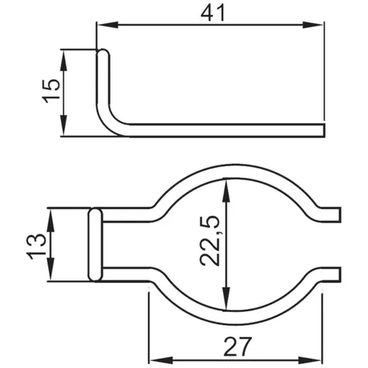 kickstart pinion clip / kickstart gear spring clip for Peuge_1