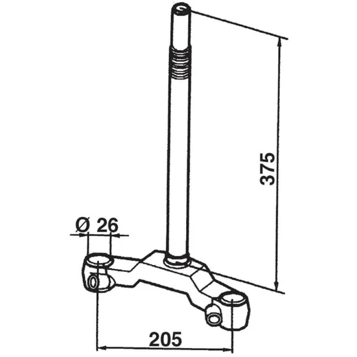 Gabelbrücke für MBK Ovetto, Yamaha Neos BZA30469_2