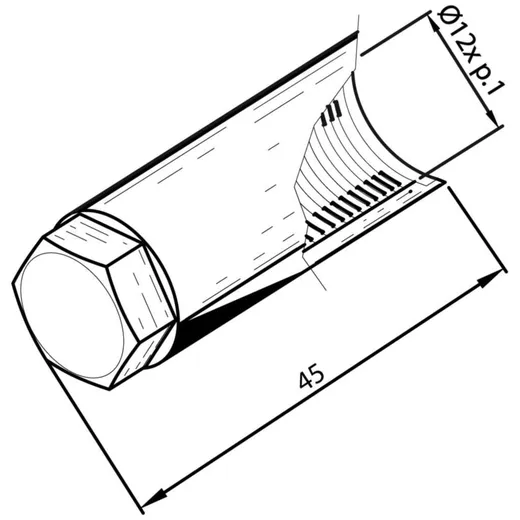 Gewindeschutzkappe Buzzetti M12x1 Rechtsgewinde BZT30699_2