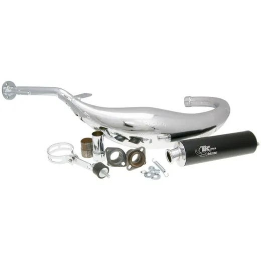 Auspuff Turbo Kit Carreras 80 Chrom für Aprilia, RX, SX, Derbi Senda R, SM, GPR, Gilera CARR11-C