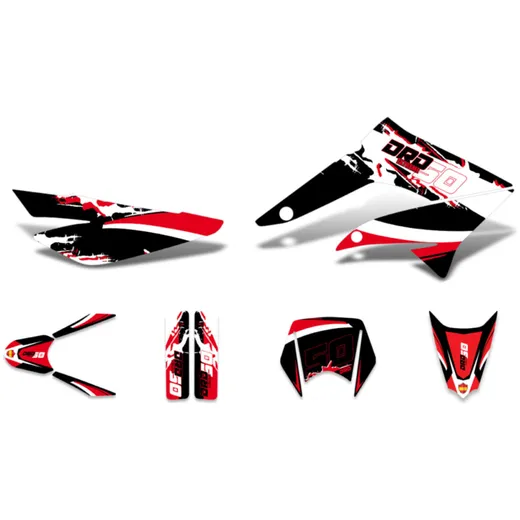 decal set black-white-red glossy for Derbi Senda DRD 11-17 DK-43041