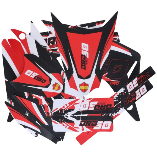 decal set black-white-red matt for Derbi Senda DRD 11-17 DK-43042