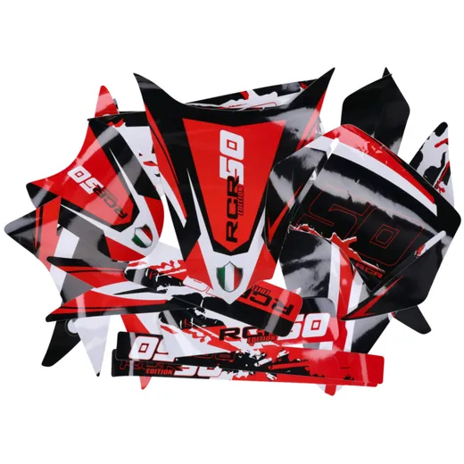 decal set black-white-red glossy for Gilera RCR 11-17 DK-430_1