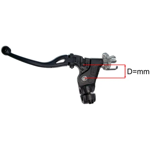 Domino Racing clutch fitting for 22mm handlebars left black _2