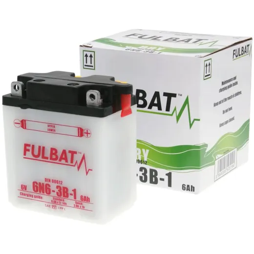 Akku Batterie Fulbat 6V 6N6-3B-1 DRY ohne Säurepack FB550519 Akku Batterie Fulbat 6V 6N6-3B-1 DRY ohne Säurepack FB550519