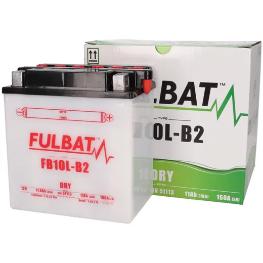 battery Fulbat FB10L-B2 DRY without acid pack FB550557 battery Fulbat FB10L-B2 DRY without acid pack FB550557