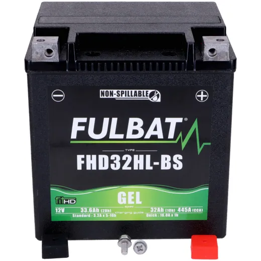 Fulbat FHD32HL-BS GEL battery for Harley Davidson FB550874_1
