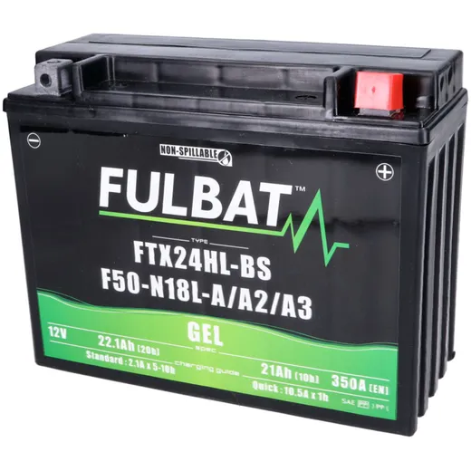Akku Batterie Fulbat FTX24HL-BS F50N-18L-A/A2/A3 GEL für Motorrad, Rasentraktor, Aufsitzmäher, Rasenmäher, Gartengerät, SSV, UTV Akku Batterie Fulbat FTX24HL-BS F50N-18L-A/A2/A3 GEL für Motorrad, Rasentraktor, Aufsitzmäher, Rasenmäher, Gartengerät, SSV, UTV