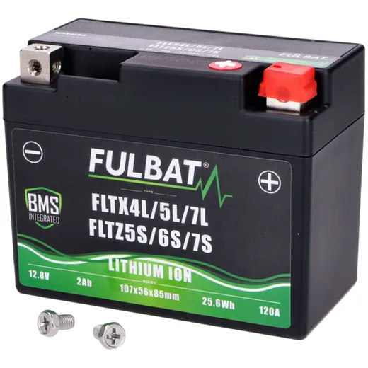 Akku Batterie Fulbat FLTX4L/5L/7L - FLTZ5S/6S/7S Lithium LiFePO4 12V 2Ah 120A FB560635