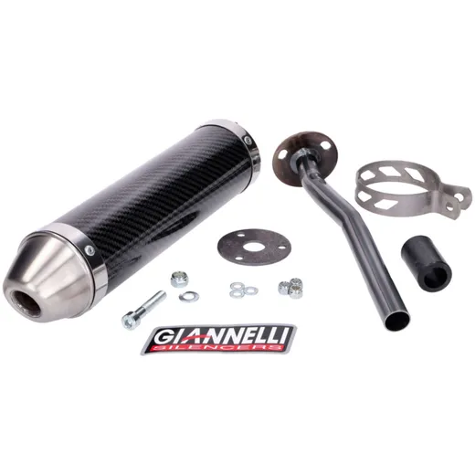 muffler Giannelli carbon for Yamaha DT 50 R 98-03, MBK X-Limit 98-03 GI-34637HF muffler Giannelli carbon for Yamaha DT 50 R 98-03, MBK X-Limit 98-03 GI-34637HF