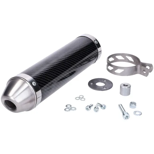 muffler Giannelli carbon for Aprilia RX, SX 50 06-15, Derbi Senda 50 RX, SM X-Race, X-Treme 09-15 GI-34684HF
