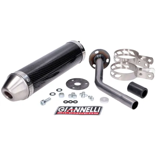 muffler Giannelli carbon for Fantic Motor 50ER, 50MR GI-34698HF muffler Giannelli carbon for Fantic Motor 50ER, 50MR GI-34698HF