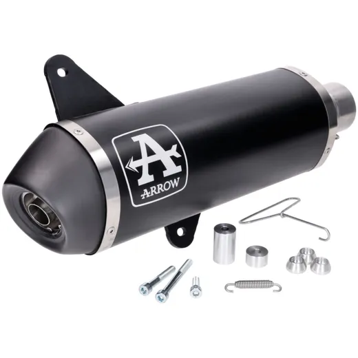 muffler Arrow Urban aluminum black for Vespa GTS 300 4-stroke LC Euro5 2020- GI-53536ANN muffler Arrow Urban aluminum black for Vespa GTS 300 4-stroke LC Euro5 2020- GI-53536ANN