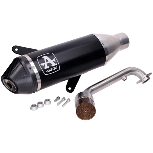 Auspuff Arrow Urban mit Katalysator schwarz für Vespa GTS 310 GI-53551AKN