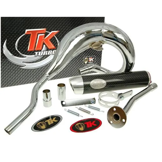 exhaust Turbo Kit Bufanda RQ chrome for Aprilia RX 50 (99-05) H10521-Q exhaust Turbo Kit Bufanda RQ chrome for Aprilia RX 50 (99-05) H10521-Q