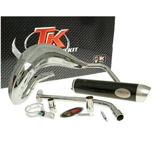 exhaust Turbo Kit Bufanda RQ chrome for Yamaha DT50 (03-), MBK X-Limit (03-), Malaguti H10535-Q exhaust Turbo Kit Bufanda RQ chrome for Yamaha DT50 (03-), MBK X-Limit (03-), Malaguti H10535-Q