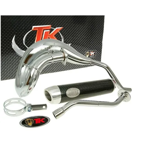 exhaust Turbo Kit Bufanda RQ chrome E-marked for Derbi Senda DRD Pro 06- H10537-Q