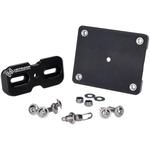 Kennzeichenhalter Nummernschildhalterung Hot Swop PRO Basic Set schwarz HS-00109