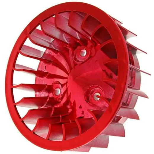 Keilriemenscheibe Lüfterrad rot für Minarelli liegend, Keeway, CPI, 1E40QMB IP12121 Keilriemenscheibe Lüfterrad rot für Minarelli liegend, Keeway, CPI, 1E40QMB IP12121