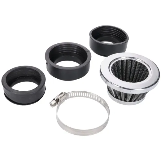 Luftfilter Powerfilter Shorty 44 / 52 / 54mm Chrom IP18907_1