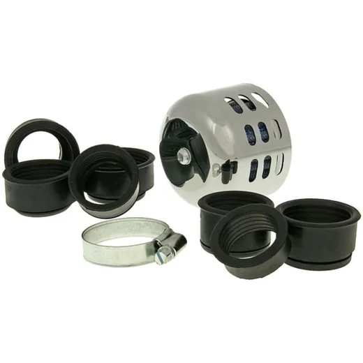 air filter Power aluminum cap / shield 28-44mm carb connection chrome IP18910