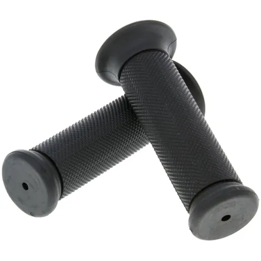 handlebar rubber grip set 040A black IP32244
